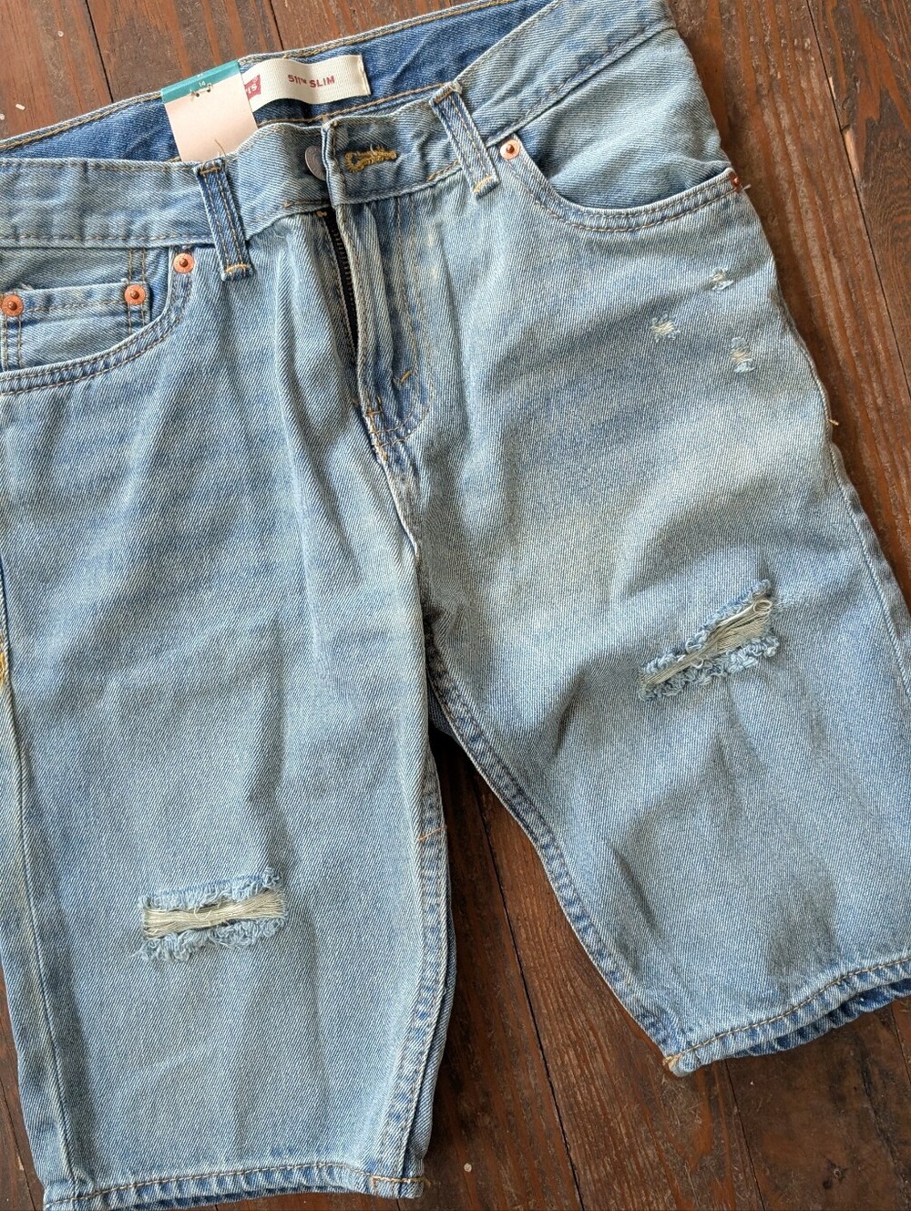 Levi's Light Blue Denim Shorts